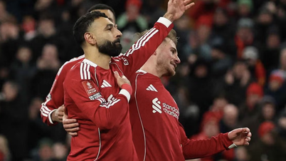 Mohamed Salah marque, Liverpool se qualifie pour la FA Cup.