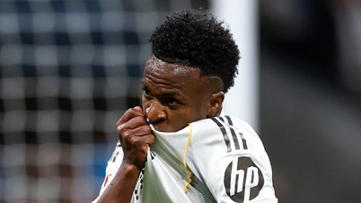 Vinicius replaces Mbappe to shine, Real Madrid overtakes Barca.