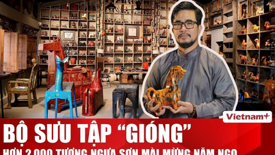 ศิลปินชาวเวียดนามเปิดตัวผลงานประติมากรรมม้าชุดสุดอลังการเพื่อเฉลิมฉลองปีใหม่