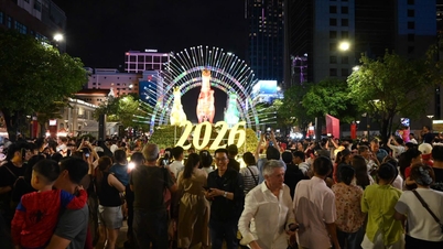 Ho Chi Minh-byen: Besøkende strømmer til Nguyen Hue Flower Street etter åpningen.