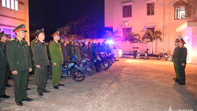 De strijdkrachten van de provincie Quang Ninh staan ​​paraat en zijn klaar voor de strijd, om vrede en veiligheid te garanderen zodat de bevolking van de lente kan genieten en Tet kan vieren.