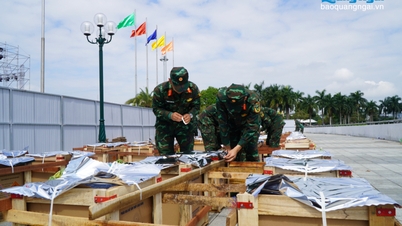 Trận địa pháo hoa sẵn sàng thắp sáng bầu trời Quảng Ngãi đêm giao thừa