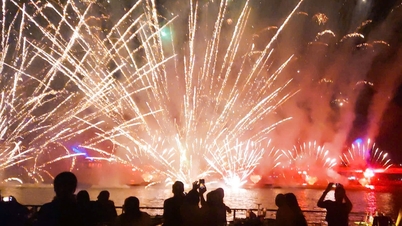 People flocked to entertainment centers, and many places set off fireworks early before New Year's Eve.