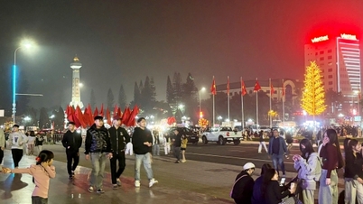 Hung Yen : La population accueille avec joie le feu d'artifice du Nouvel An.