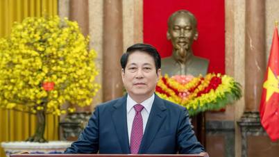 ルオン・クオン大統領が2026年午年の新年の挨拶を述べる。