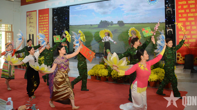 La primavera llega al puesto fronterizo de Tay Ninh.