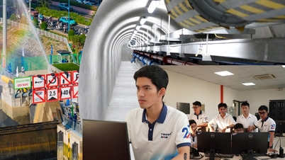 Inside the tidal barrier of the 10 trillion VND project in Ho Chi Minh City.