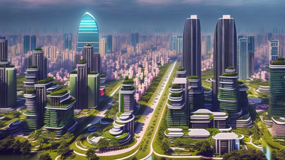 Planering av huvudstadsregionen: Ett kluster av multicentrerade megastäder runt Hanoi avslöjas.