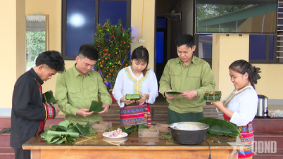 Tet (Año Nuevo vietnamita) para los niños adoptados por los guardias fronterizos.