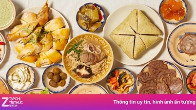 ភោជនីយដ្ឋាន​វៀតណាម​មួយ​ក្នុង​ទីក្រុង​ញូវយ៉ក​លក់​នំ​បាញ់​ជុង (នំ​បាយ​វៀតណាម​ប្រពៃណី) ចំនួន ២០០០ ដុំ​សម្រាប់​បុណ្យ​តេត (បុណ្យចូលឆ្នាំ​ចិន)។