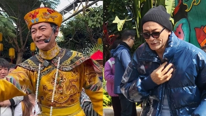 Aktor 'Tang Monk', Jiang Hua, bertubuh kurus dan lemah, berakting untuk mencari uang di sebuah pusat perbelanjaan.