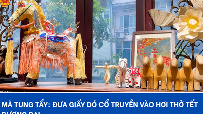 The playful spirit of Tet: Bringing traditional Do paper into the contemporary Tet atmosphere.