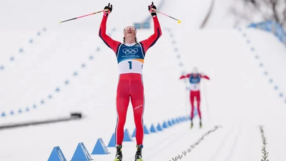 Klaebo est devenu le premier athlète à remporter six médailles d'or lors d'une même édition des Jeux olympiques d'hiver.