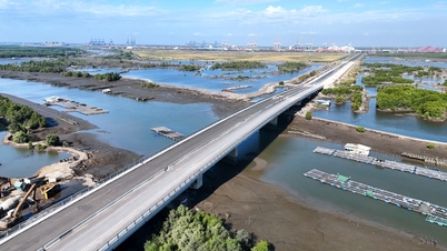 État actuel de la route reliant le méga-port de Cai Mep aux zones industrielles de Hô Chi Minh-Ville.