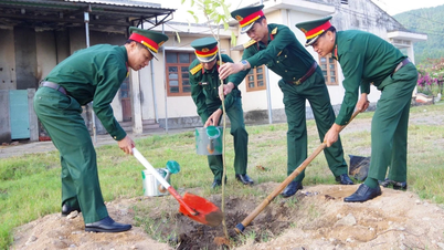Brigade 573 ruft die Bewegung „Baumpflanzfest in ewiger Dankbarkeit gegenüber Präsident Ho Chi Minh“ ins Leben.