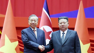 Le secrétaire général To Lam félicite le secrétaire général et président de la Corée du Nord, Kim Jong Un.