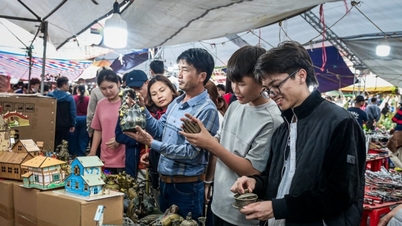 Pasar Vieng di Ninh Binh: Rasakan keunikan pasar jual beli keberuntungan baik dan buruk, satu-satunya pasar seperti ini tahun ini.