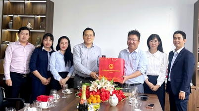 Nguyen Quang Tuan, Vice-Presidente Permanente do Conselho Popular da Cidade de Hue, visitou e transmitiu cumprimentos de Ano Novo às unidades que iniciaram suas operações no início do ano.