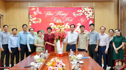Les dirigeants du quartier de My Phong rendent visite aux entreprises les plus performantes et leur présentent leurs vœux de Nouvel An en ce début d'Année du Cheval 2026.