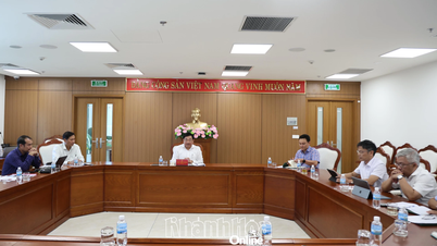 លោក ទ្រិញ មិញ ហ្វាង អនុប្រធានគណៈកម្មាធិការប្រជាជនខេត្ត វាយតម្លៃគម្រោងថាមពល។