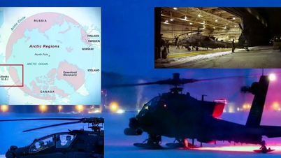 Os EUA testam o helicóptero Apache AH-64E em condições extremas do Ártico.