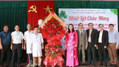 ថ្នាក់ដឹកនាំទីក្រុងដាណាំងទៅទស្សនា និងអបអរសាទរមជ្ឈមណ្ឌលវេជ្ជសាស្ត្រតំបន់ថាងប៊ិញ។