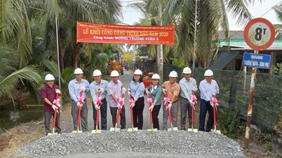 Luong Hoa Lac Come: הבנייה מתחילה בפרויקט הכביש Truong Xuan A - Binh Phu.