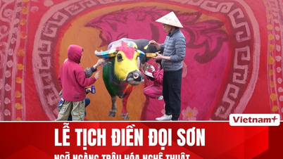 Vietnami bivalyok műalkotásokká változtak a Ninh Binh Tich Dien Fesztiválon.