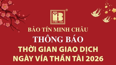 Gullprisene hos Bao Tin Minh Chau på Rikdommens Gud-dagen, 26. februar 2026