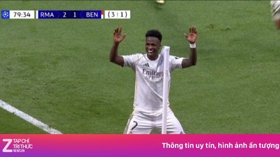 Vinicius អបអរ​យ៉ាង​រំភើប​ម្តងទៀត។