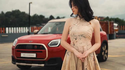 Hermosas mujeres lucen su figura en el MINI Countryman S Fiery Stallion Edition, la versión “Caballo de Fuego”.