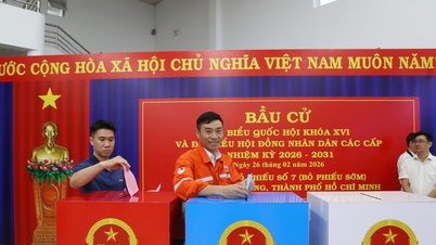 Ho Chi Minh City: Ponad 4500 wyborców służących na morzu oddało swój głos przed czasem.