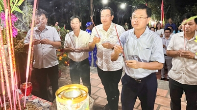 Ritualet med å ofre til himmel og jord i Son Xuyen i Ha Tien