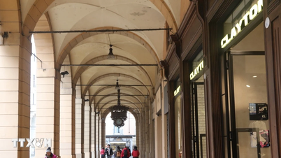 The unique "City of Domes" Bologna in Italy