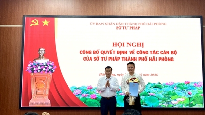 SỞ TƯ PHÁP TỔ CHỨC HỘI NGHỊ CÔNG BỐ QUYẾT ĐỊNH TRƯỞNG PHÒNG BỔ TRỢ VÀ HÀNH CHÍNH TƯ PHÁP