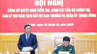 Konferensi tersebut mengumumkan keputusan Politbiro dan Sekretariat mengenai inspeksi dan pengawasan Komite Tetap Komisi Militer Pusat pada tahun 2026.