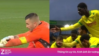 អ្នកចាំទី Ligue 1 ធ្វើពុតជារងរបួស ដើម្បីឱ្យមិត្តរួមក្រុមអាចញ៉ាំអាហារបាន។