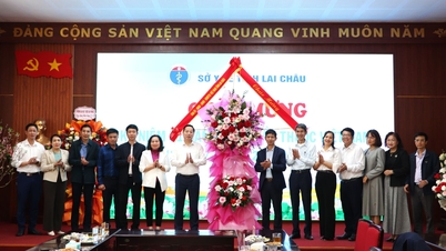 Pengerusi Jawatankuasa Rakyat Wilayah, Ha Quang Trung, mengucapkan tahniah kepada Jabatan Kesihatan sempena Hari Doktor Vietnam, 27 Februari.