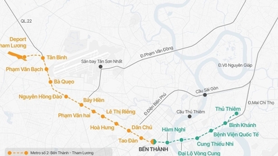 Byggingen av metrolinjen Ben Thanh - Thu Thiem skal etter planen starte i april 2026: Løser problemet med å koble til Long Thanh lufthavn.