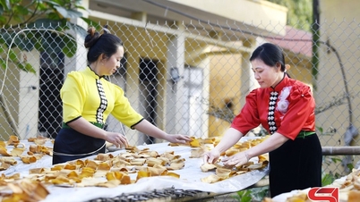 Produtos à base de brotos de bambu produzidos por mulheres de Xuan Nha chegam ao mercado.