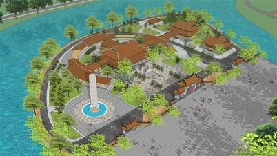 Cà May is building a memorial temple for heroic martyrs and meritorious individuals.
