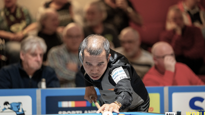 Învingând-o pe fosta campioană, echipa vietnameză avansează în semifinalele Campionatului Mondial de Biliard Carom pe Echipe.