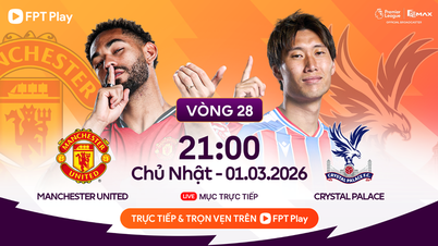 Lien de diffusion en direct pour Man United contre Crystal Palace, 21h00 le 1er mars, 28e journée de Premier League.