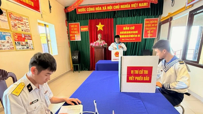 DK1/9 প্ল্যাটফর্ম, Ba Kè shoal-এ প্রাথমিক ভোটদান সম্পন্ন হয়েছে।