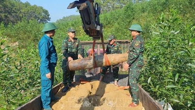 Nghe An: Berjaya meletupkan bom seberat 350kg yang tinggal daripada perang.