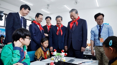 General Secretary To Lam attends the inauguration of a multi-level boarding school in Dien Bien.
