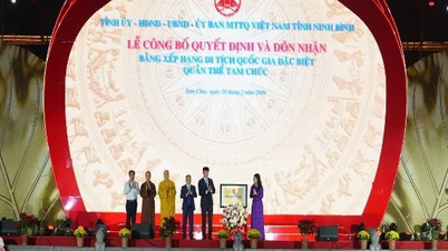 Ninh Binh receives the Certificate of Ranking as a Special National Monument for the Tam Chuc Complex of Monuments.