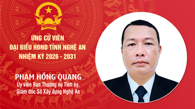 Biografi över kamrat Pham Hong Quang - kandidat till Nghe Ans provinsiella folkråd för mandatperioden 2026-2031.