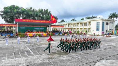 The An Giang Provincial Military Command launches its 2026 training program.