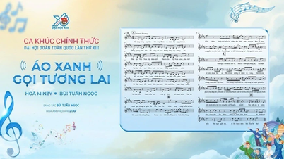 «អាវខៀវអំពាវនាវឆ្ពោះទៅរកអនាគត» - បទចម្រៀងផ្លូវការនៃសមាជជាតិលើកទី ១៣ នៃសហភាពយុវជនវៀតណាម។